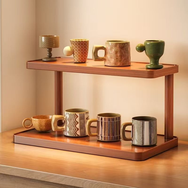 Desktop cup rack, tableware storage shelf, dining table surface, workstation water cup