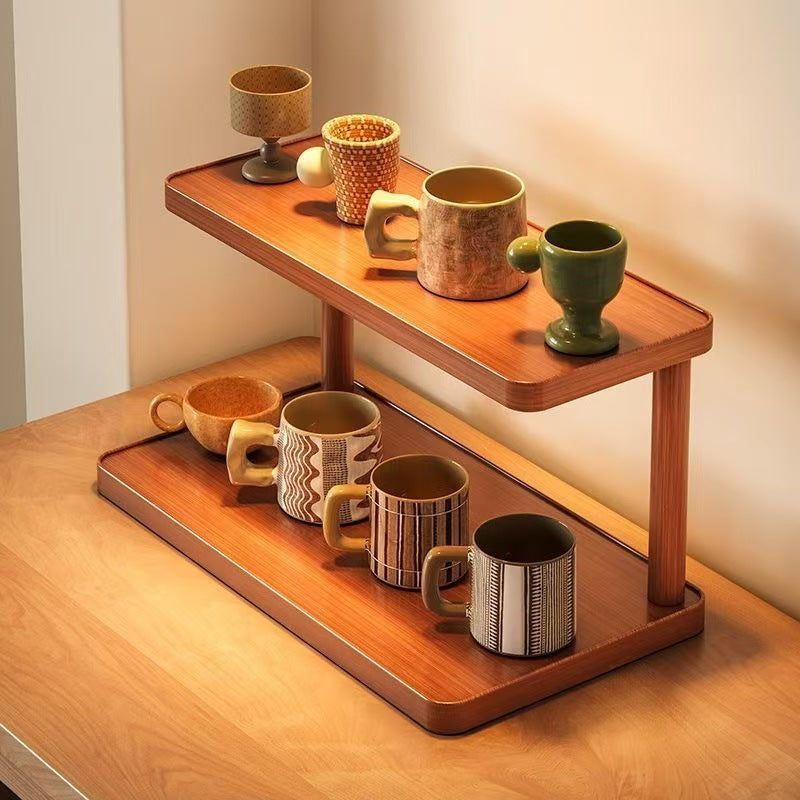 Desktop cup rack, tableware storage shelf, dining table surface, workstation water cup